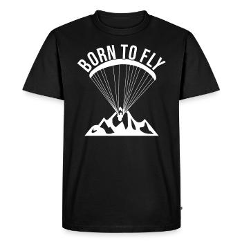 Parapente Parapente Parapente - T-shirt Premium bio Homme - noir - Devant - Nico (187cm)