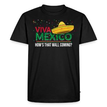 Viva Mexico Mexican - T-shirt Premium bio Homme - noir - Devant - Nico (187cm)