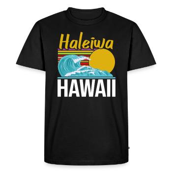 Hawaii - T-shirt Premium bio Homme - noir - Devant - Nico (187cm)