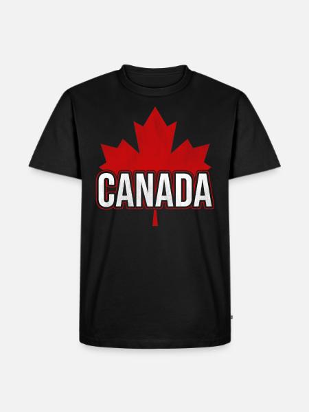 Feuille d'érable canadien drapeau canada canada - T-shirt Premium bio Homme - noir