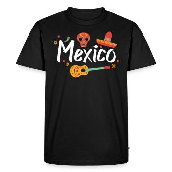 Mexique - T-shirt Premium bio Homme - noir - Devant - Nico (187cm)