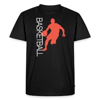 Basketball basketball team basketball - T-shirt Premium bio Homme - noir - Devant - Nico (187cm)
