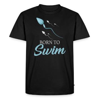 Nageurs nageurs - T-shirt Premium bio Homme - noir - Devant - Nico (187cm)