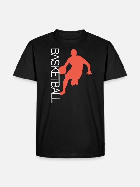 baloncesto - Ekologisk premium-T-shirt herr - svart