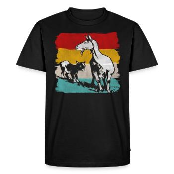 Goat Farm Farm Farmer Farmer Agriculture - Men's Premium Organic T-Shirt - black - Front - Nico (187cm)
