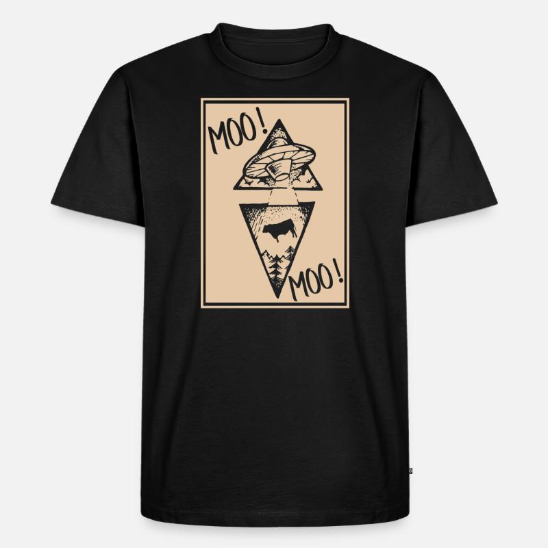 Kuh Kühe - Männer Premium Bio T-Shirt - Schwarz