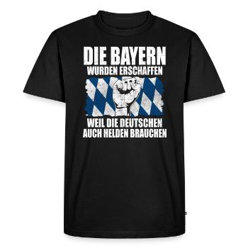 Bayern Pride fist Munich Munich Bayer - Men's Premium Organic T-Shirt - black - Front - Nico (187cm)