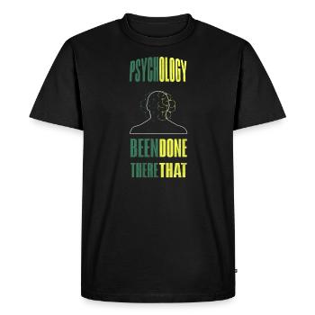 psychologue - T-shirt Premium bio Homme - noir - Devant - Nico (187cm)
