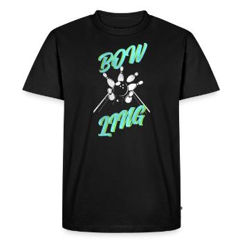 Bowling Ball Bowling Bowling Bowling Strike - Men's Premium Organic T-Shirt - black - Front - Nico (187cm)