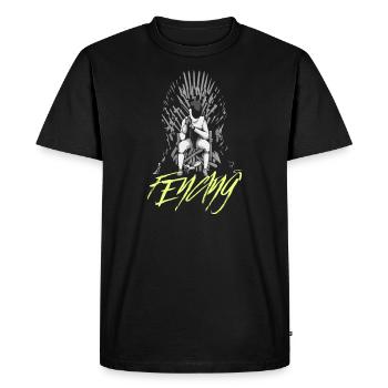 Escrime escrime - T-shirt Premium bio Homme - noir - Devant - Nico (187cm)