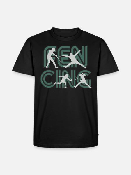 Fencing fencing - Men's Premium Organic T-Shirt - black