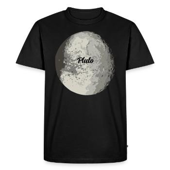 Pluton - T-shirt Premium bio Homme - noir - Devant - Nico (187cm)
