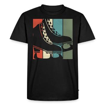 Skating figure skating - Men's Premium Organic T-Shirt - black - Front - Nico (187cm)