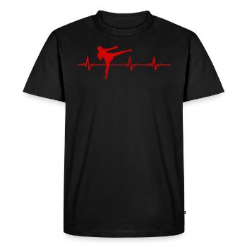 Kickboxer kickboxing - Men's Premium Organic T-Shirt - black - Front - Nico (187cm)