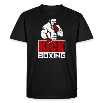 Kickboxer Kickboxen - Männer Premium Bio T-Shirt - Schwarz - Vorne - Nico (187cm)