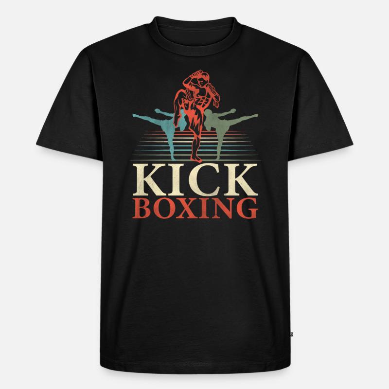 Kickboxen Kickboxer - Männer Premium Bio T-Shirt - Schwarz