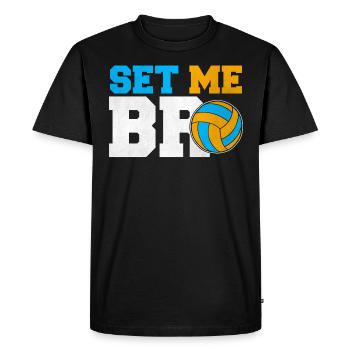 Set de volleyball Équipe de volleyball Volleyballer - T-shirt Premium bio Homme - noir - Devant - Nico (187cm)