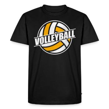 Volleyball volleyball - T-shirt Premium bio Homme - noir - Devant - Nico (187cm)