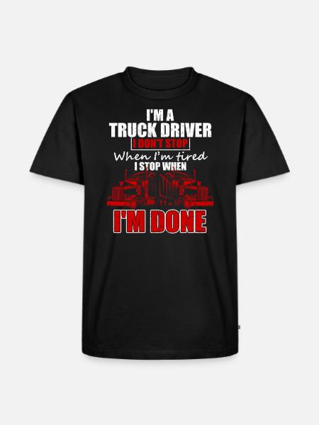 Camion camion camion - Ekologisk premium-T-shirt herr - svart