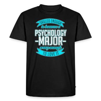 psychologue - T-shirt Premium bio Homme - noir - Devant - Nico (187cm)