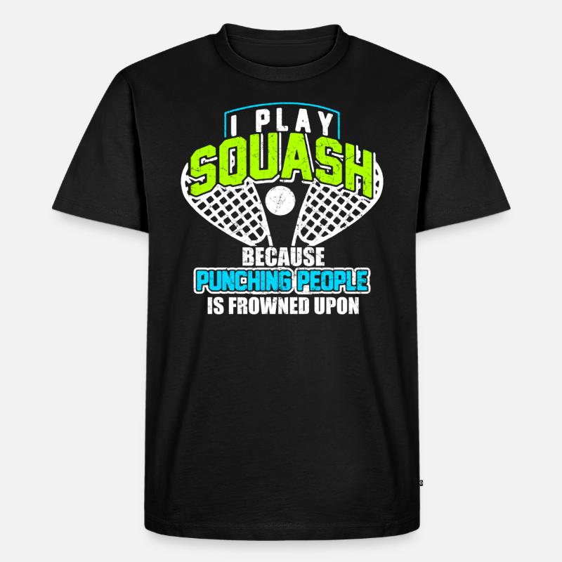 Squash - Männer Premium Bio T-Shirt - Schwarz