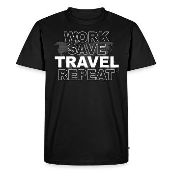 Voyager Voyager - T-shirt Premium bio Homme - noir - Devant - Nico (187cm)