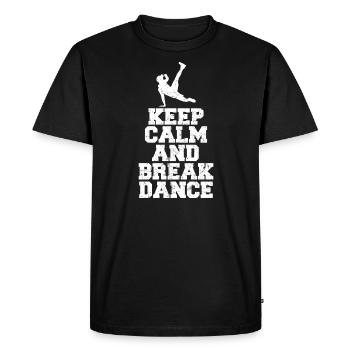 Bboy breakdance breakdancing dancer - Men's Premium Organic T-Shirt - black - Front - Nico (187cm)