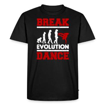 Breakdancing Evolution Breakdance BBoy Dancer - Men's Premium Organic T-Shirt - black - Front - Nico (187cm)