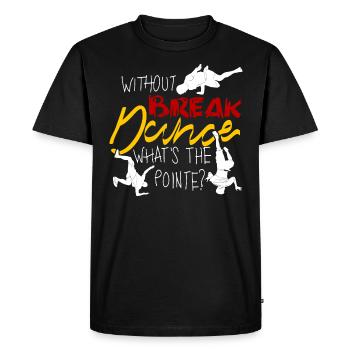 Breakdance BBoy Breakdancing Breakdancer - Men's Premium Organic T-Shirt - black - Front - Nico (187cm)