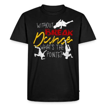 Breakdance breakdance breakdancer BBoy - T-shirt Premium bio Homme - noir - Devant - Nico (187cm)