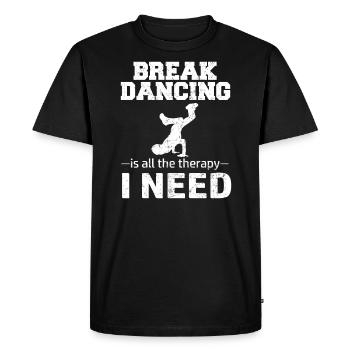 Breakdancing BBoy breakdance dancer - Men's Premium Organic T-Shirt - black - Front - Nico (187cm)