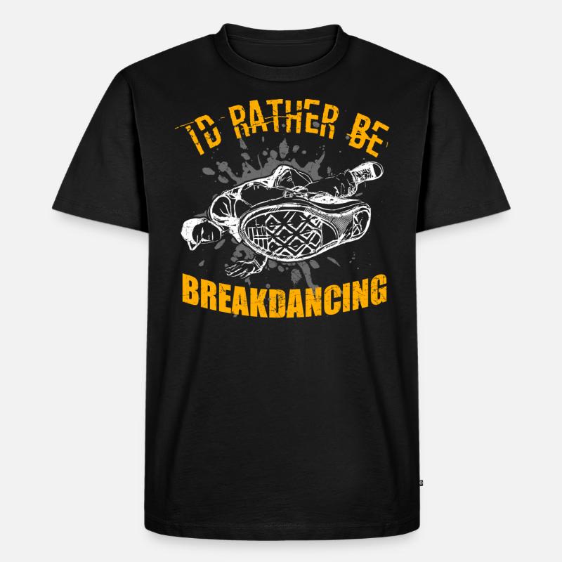 Breakdancing - Männer Premium Bio T-Shirt - Schwarz