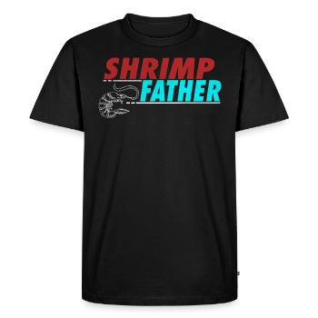 Crevettes Père Crevettes Fruits De Mer Crevettes - T-shirt Premium bio Homme - noir - Devant - Nico (187cm)