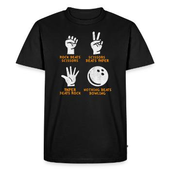 Bowling Bowling team Bowlingkugel - Männer Premium Bio T-Shirt - Schwarz - Vorne - Nico (187cm)