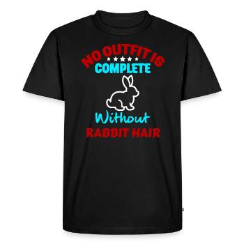Lapin lapin - T-shirt Premium bio Homme - noir - Devant - Nico (187cm)