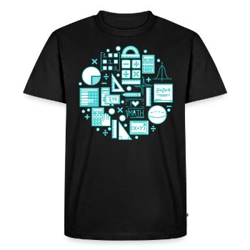 Math Teacher Teacher Math - T-shirt Premium bio Homme - noir - Devant - Nico (187cm)