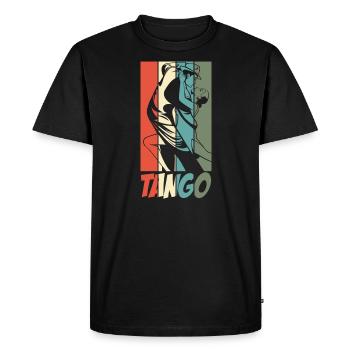 Tango dancer dancer dance couple dance school - Men's Premium Organic T-Shirt - black - Front - Nico (187cm)