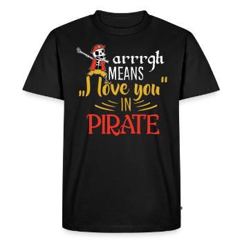 Napper un pirate pirate tête de pirate tête de pirate - T-shirt Premium bio Homme - noir - Devant - Nico (187cm)