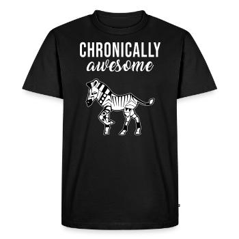 Ehlers Danlos Syndrome - Men's Premium Organic T-Shirt - black - Front - Nico (187cm)