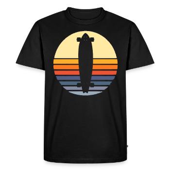 Longboard - Men's Premium Organic T-Shirt - black - Front - Nico (187cm)