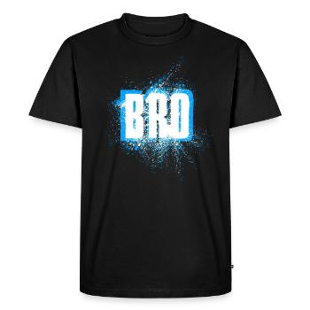 Bro - T-shirt Premium bio Homme - noir - Devant - Nico (187cm)