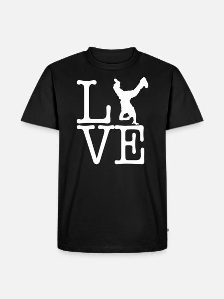 Breakdancing - Herre Premium økologisk T-shirt - sort