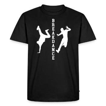Breakdance breakdance hip hop rap BBoy - T-shirt Premium bio Homme - noir - Devant - Nico (187cm)
