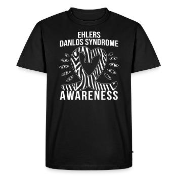 Ehlers Danlos Syndrome Awareness EDS - Men's Premium Organic T-Shirt - black - Front - Nico (187cm)