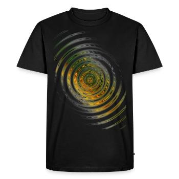 Bright waves - Men's Premium Organic T-Shirt - black - Front - Nico (187cm)