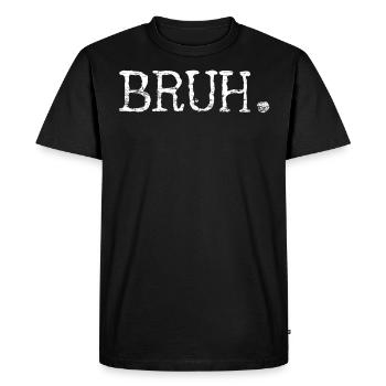 Frère Bruh Bro - T-shirt Premium bio Homme - noir - Devant - Nico (187cm)