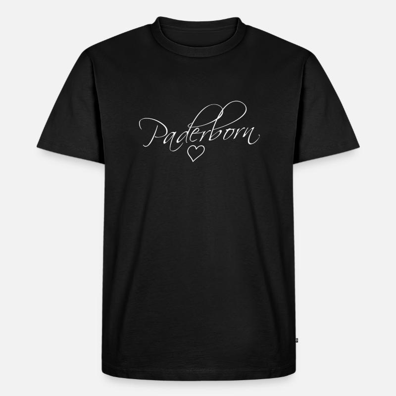 Paderborn - Männer Premium Bio T-Shirt - Schwarz