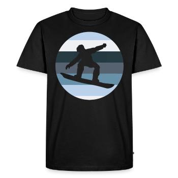Snowboarders Snowboarders - Men's Premium Organic T-Shirt - black - Front - Nico (187cm)