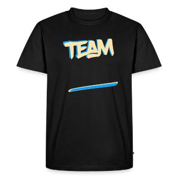 Équipe mariée sport mariage couple couple marié - T-shirt Premium bio Homme - noir - Devant - Nico (187cm)