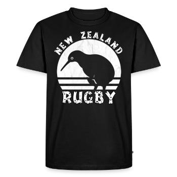 Haka New Zealand design for New Zealand rugby fans - Men's Premium Organic T-Shirt - black - Front - Nico (187cm)